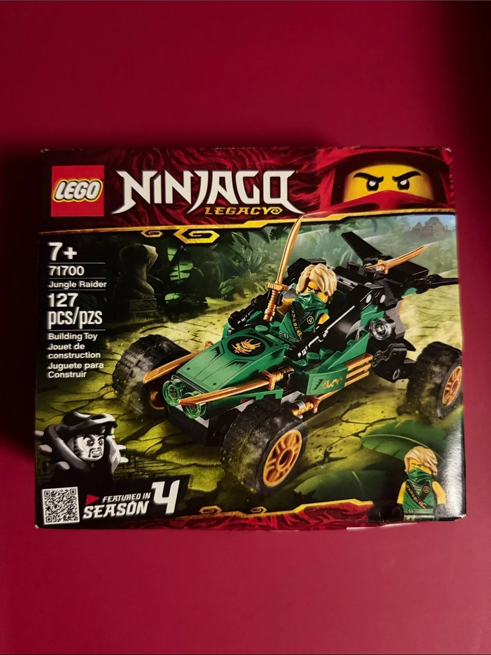 Lego Ninjago Jungle Raider Buggy - Green and Gold Accents